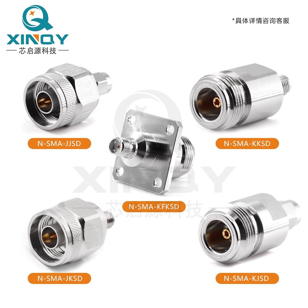 XINQY N/SMA Coaxial Adapter, JJ/JK Adapter, KJ/KK 18G Network/RF Connector, N Female to SMA Male - 18G/3pcs