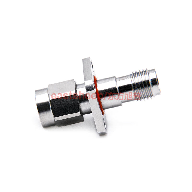 Eastsheep SMA-JFKG High Frequency Adapter, Stainless Steel SMA Male to Female, Flange Mounting, 18G, 1 piece per pack