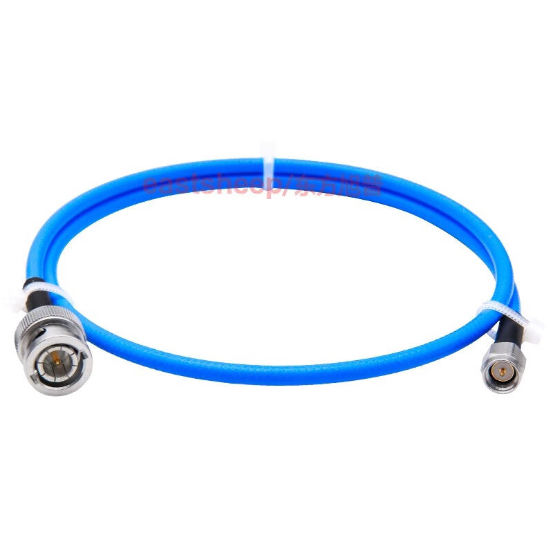Dongfang Xupu High Frequency Connector Cable, BNC Male to SMA Male Stainless Steel Connector, 1.6m, DC-6G RM141-BNC-J/SMA-JG