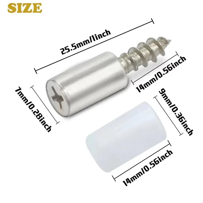 10/20Set Self-tapping Screws Cabinet Laminate Support Laminate Holder Screw Self Tapping Integrated Screw Cabinet Shelf Holder