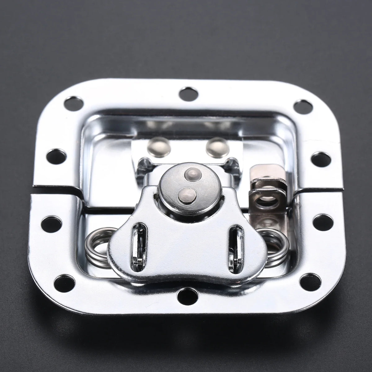 4 Sets 82*77mm Butterfly Lock Road Flight Case Tool Box Air Box Lock Luggage Butterfly Hasp Latch Hardware Fitting Padlockable