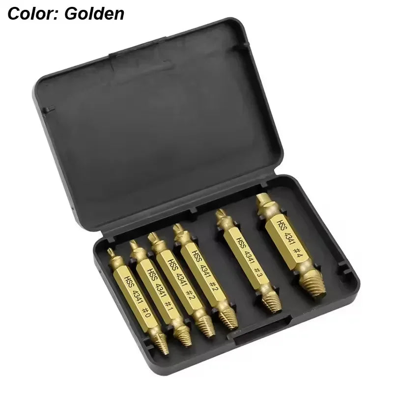 Damaged Broken Screw Extractor Drill Bit Set Stripped Broken Screw Bolt Remover Extractor Easily Take Easy Out Demolition Tools