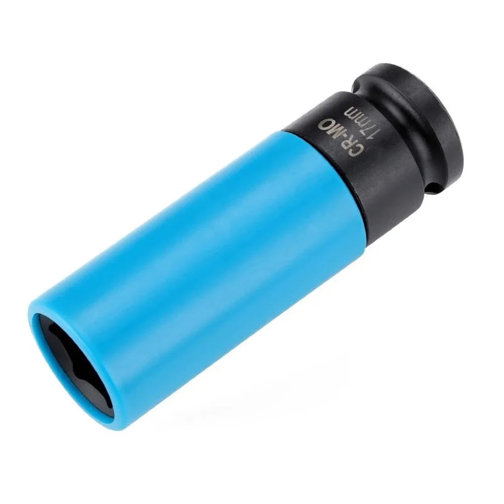 17/19/21mm Hex Sockets Pneumatic Wrench Tire Screw Sleeve Drive Wheel Protector Impact 1/2 Inch Sleeve Nut Socket Tool