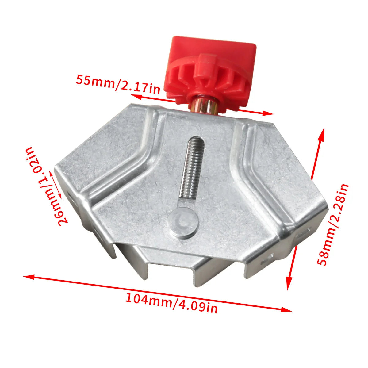 Corner Clamps For Woodworking 90 Degree Right Angle Clamp with Adjustable Swing Jaw For Wood Metal Pipe Steel Rod Glass Diy
