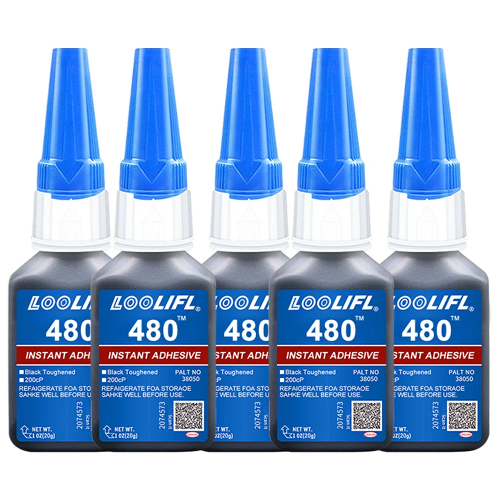 20g 480 Black Adhesive Is Suitable for Repairing Car Tires, Bumpers, and Plastic Parts. It Is a Universal High-Quality Adhesive