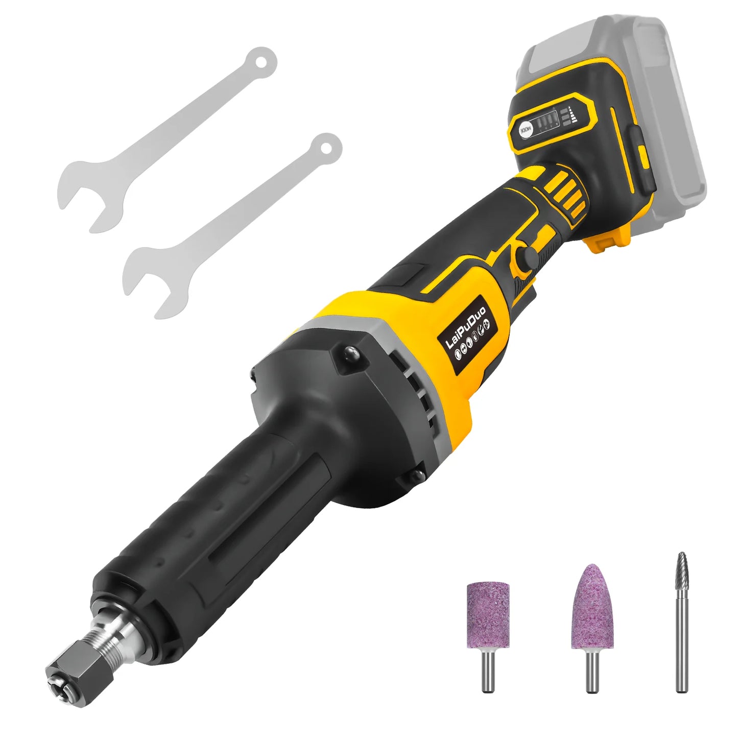 Brushless Electric Die Grinder 4 Variable Speed Cordless Grinder Metal Grinding Polishing Deburring For Dewalt 20V Battery Pin