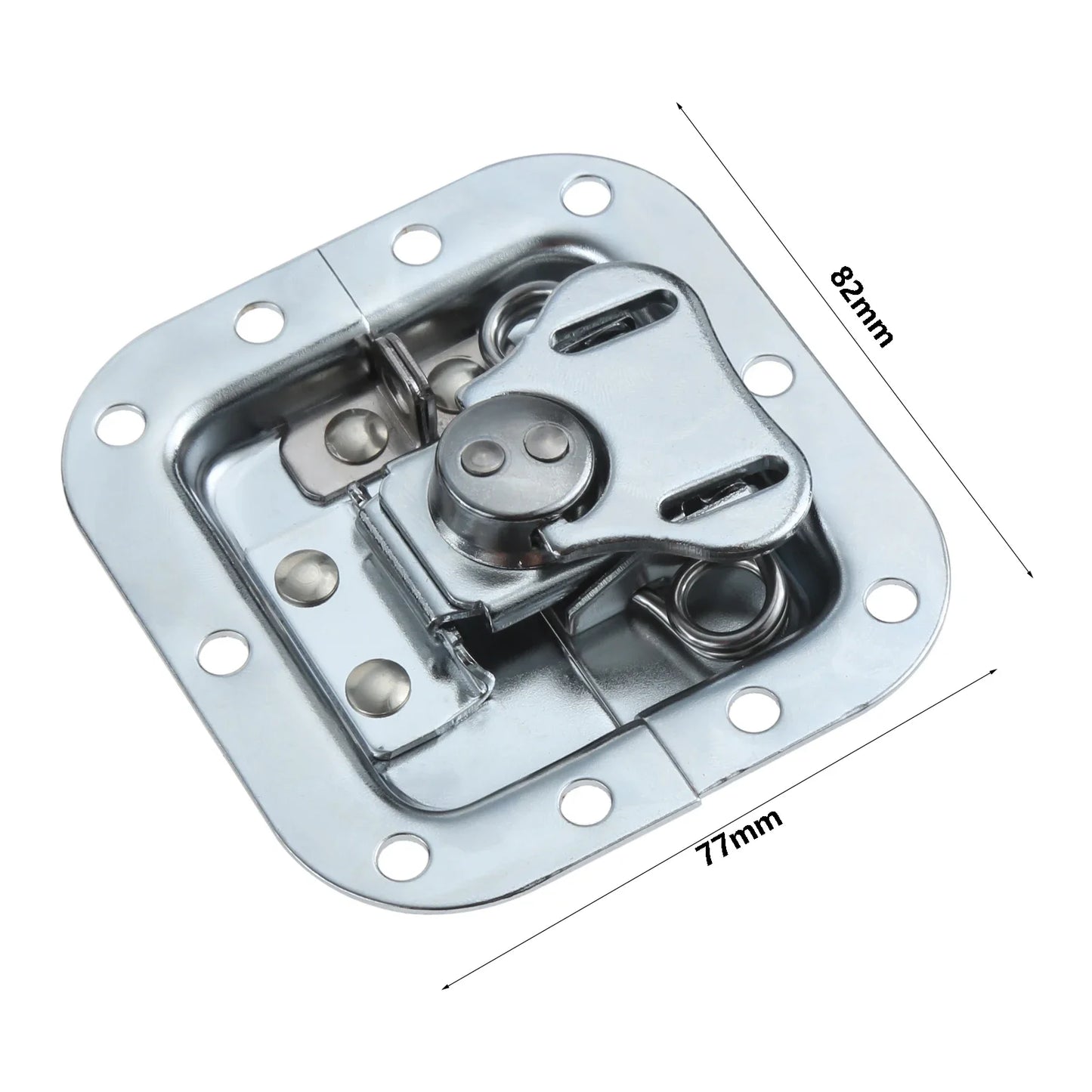 4 Sets 82*77mm Butterfly Lock Road Flight Case Tool Box Air Box Lock Luggage Butterfly Hasp Latch Hardware Fitting Padlockable