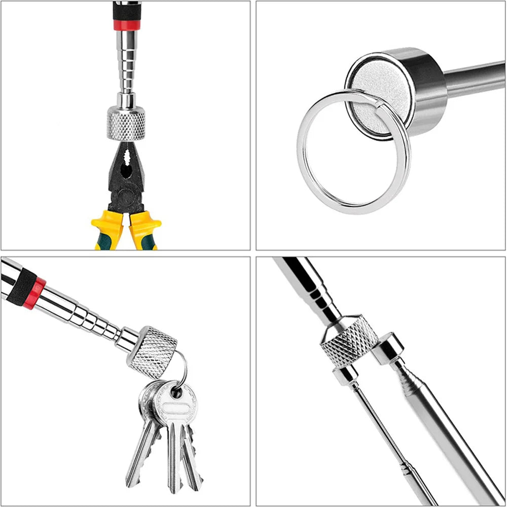 Extendable Pickup Rod Stick,Magnetic Picker Mini Portable Telescopic Magnetic Magnet Pen For Picking Up Screws Nut Bolt
