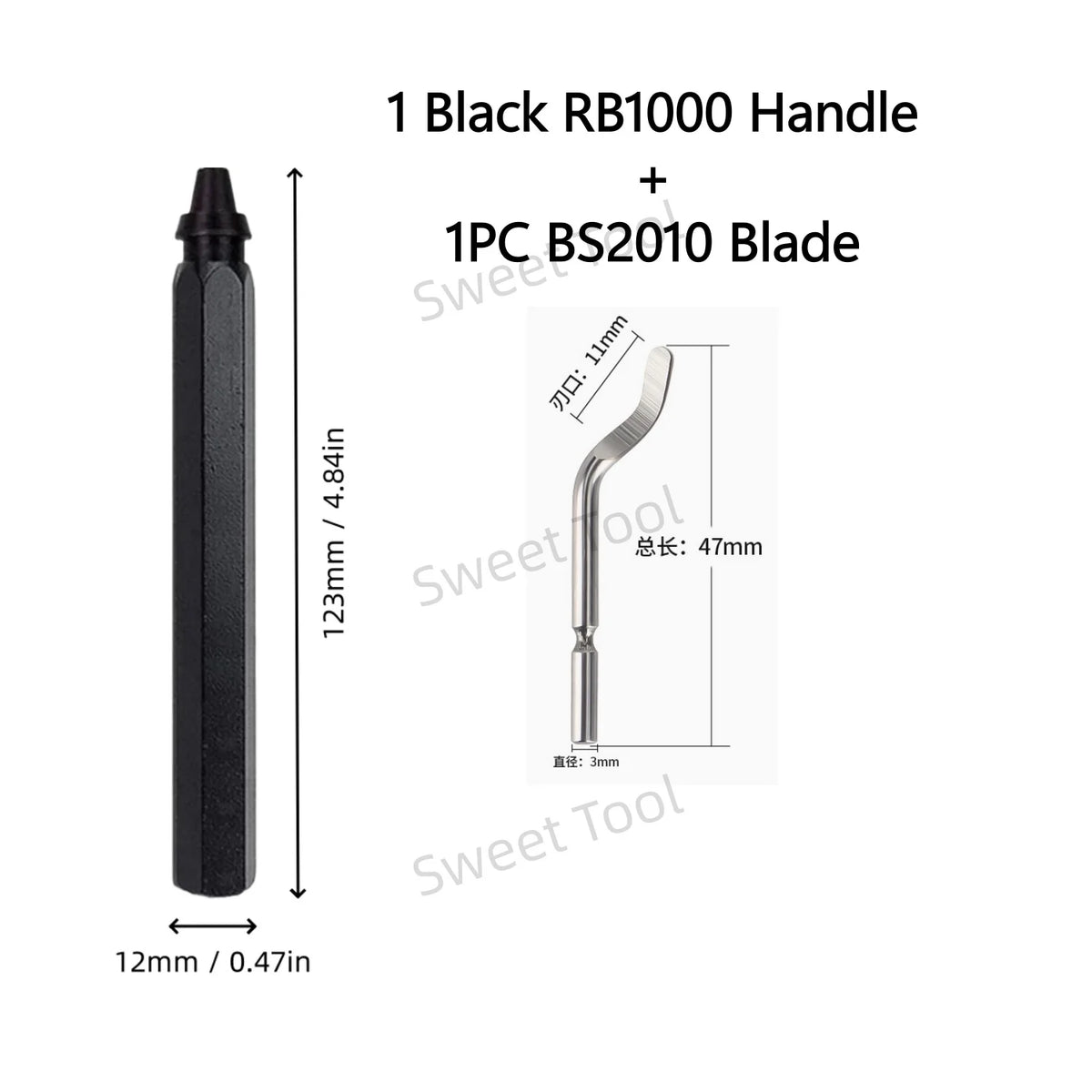 Deburring Tool Metal Handle with 1/10/11 Swivel Blades Burr Removal Reamer Tool for Plastic Metal Copper PVC Resin 3D Printing