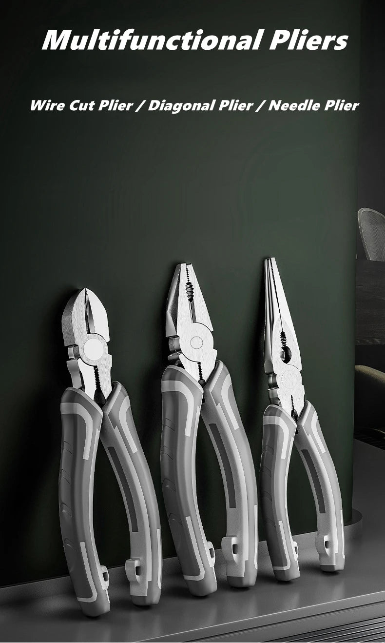Multifunctional Universal Diagonal Pliers Hardware Wire Cutters Professional Electrician Anti Slip Durable Repair Tools