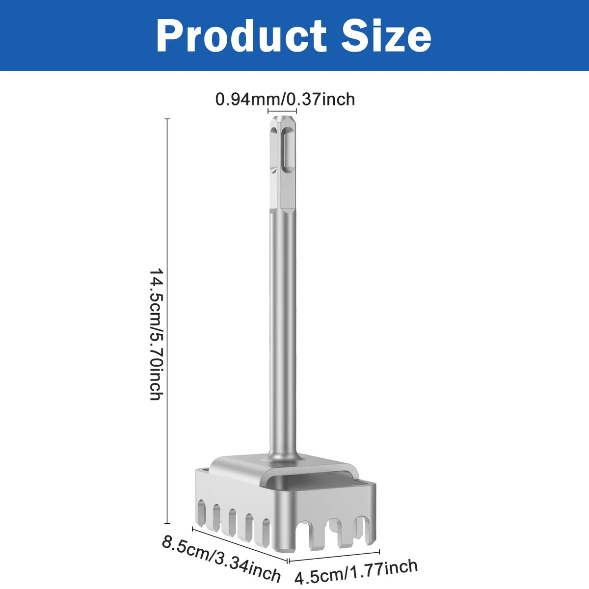 SDS plus Square Hole Opener Rotary Hammer Fast Wall Puncher for Electrical Box Installation Slotting Socket Tool
