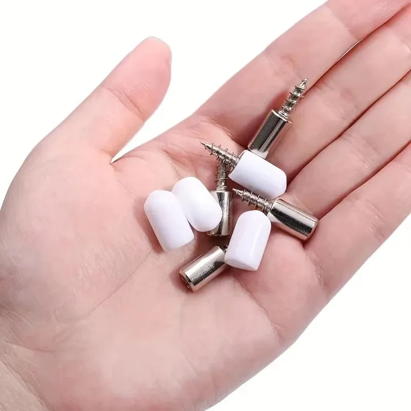 10/20Set Self-tapping Screws Cabinet Laminate Support Laminate Holder Screw Self Tapping Integrated Screw Cabinet Shelf Holder