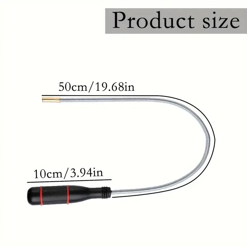 Flexible Magnetic Pickup Tool Bendable Snake Pickup Bendable Suction Bar for Locate Falling Objects Reach Sink Drains Pick Up