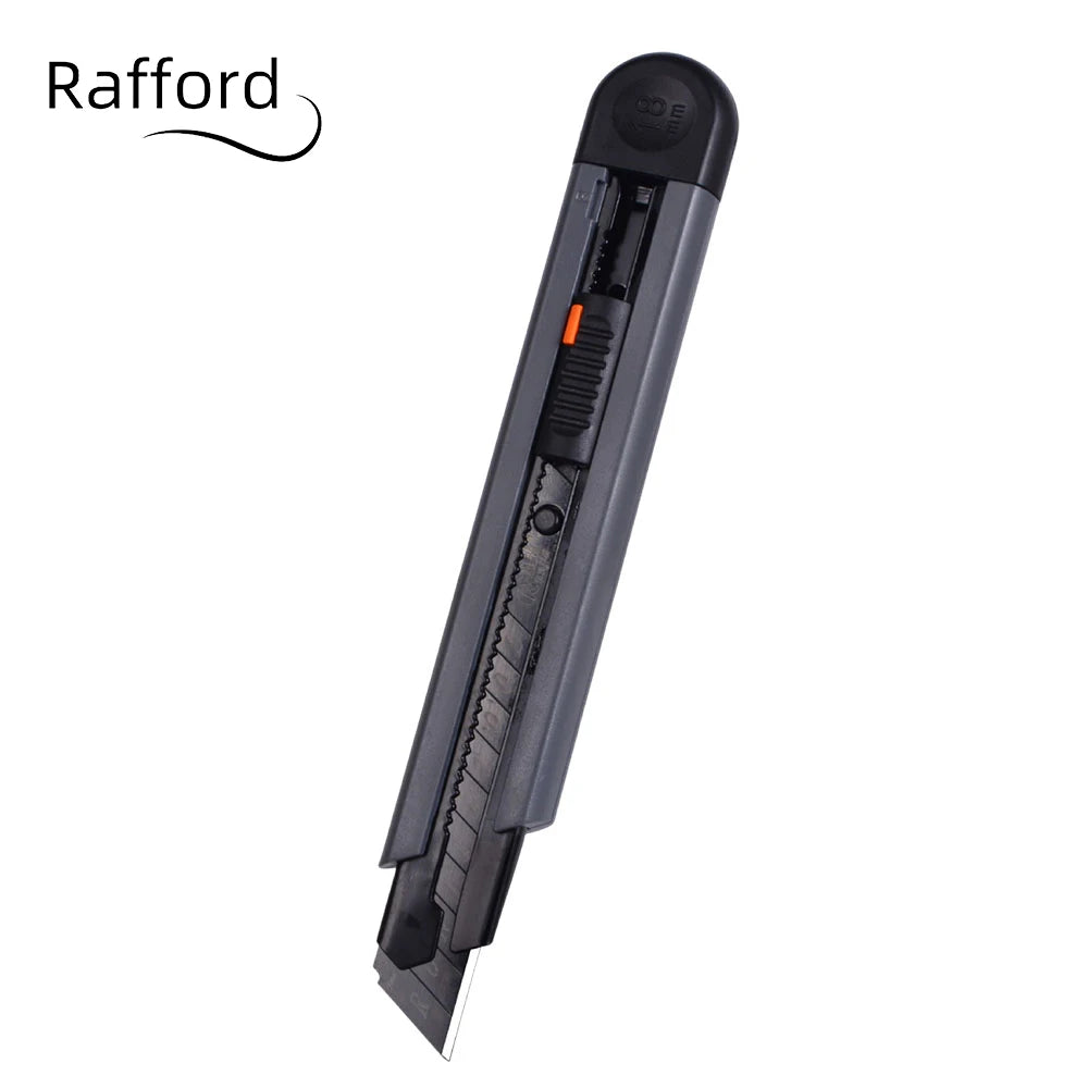 Rafford 0.79inch Stretch Utility Knife Paper Cutters Carbon Steel Blades Pocket Knife with Safety Lock Handicraft Tool Multifunc