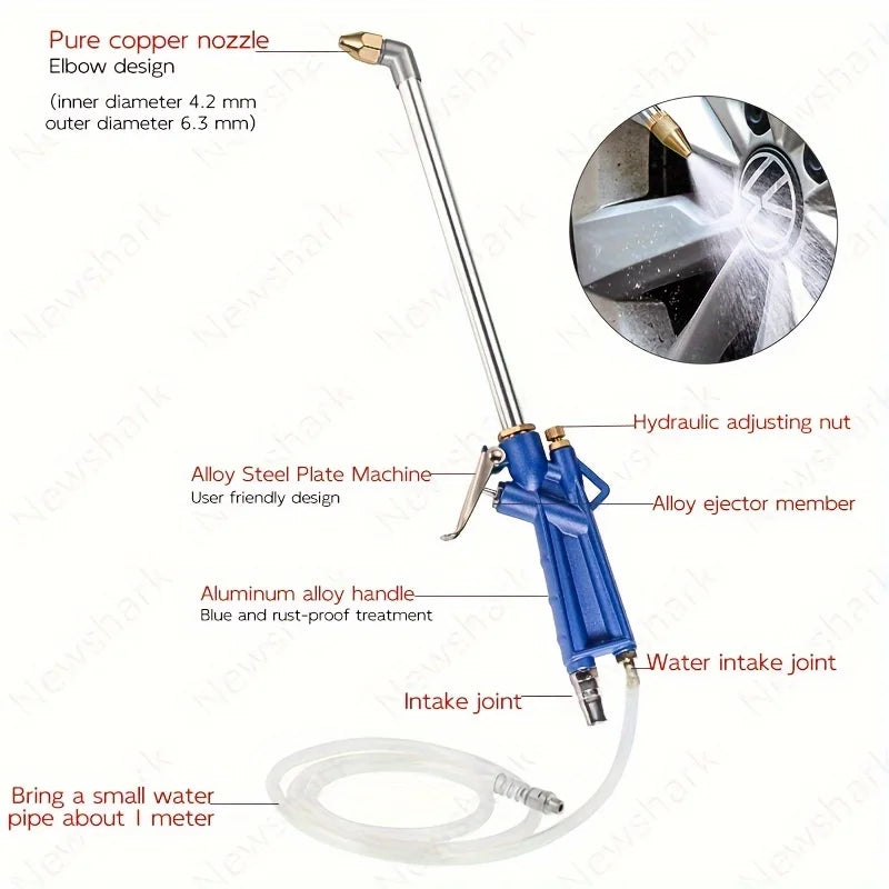 Pneumatic Tool Engine Water Gun Car Tool Repair Car Water Cleaning Gun High Press Car Engine Oil Revolutions Gun