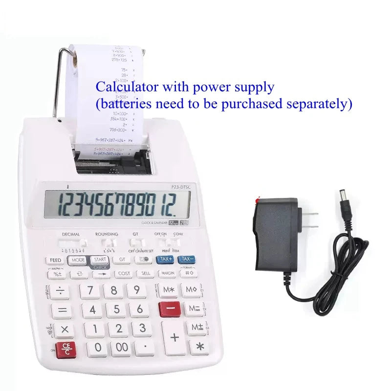 New Model P23-DTSC Printable Calculator Two-color Paper Output Desktop Printing Calculator