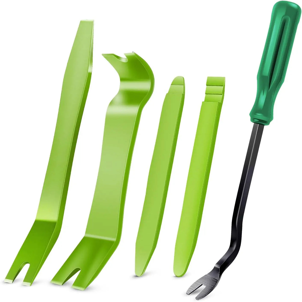 5PCS Car Trim Removal Tool Kit, No-Scratch Pry Tool for Door Panel Clip Dashboard Audio Interior Dismantle, Auto Repair Tool Set