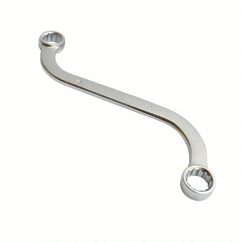 5Pcs S Type 10-19mm 12-Point Box Ends Double-Headed Special-Shaped Fastening Wrench Car Repair Tool S-Shaped Spanner Hardware