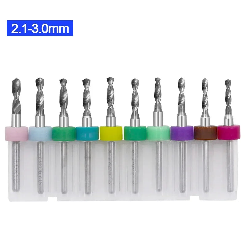 0.1-3.0mm Print Circuit Board Drill Bits Carbide Micro Drill Bits CNC PCB Twist Dril