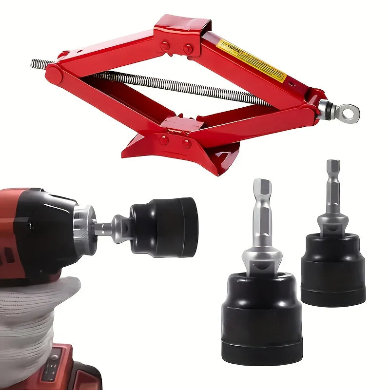 Car Jack Special Socket Wrench, Electric Drill Power Wrench for Easy Removal Tool with Lifting Assistance, Home Car Repair Tool