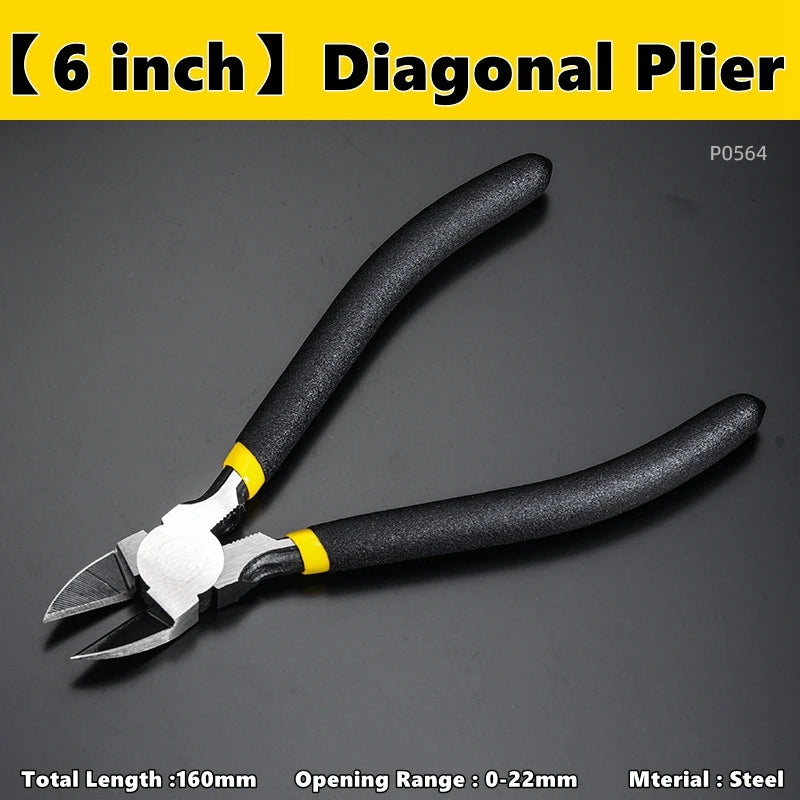 4inch 5inch 6inch Diagonal Pliers Universal Wire Cutter Mini Multifunctional Electric Hardware Hand Tool Electrician Wire Cutter