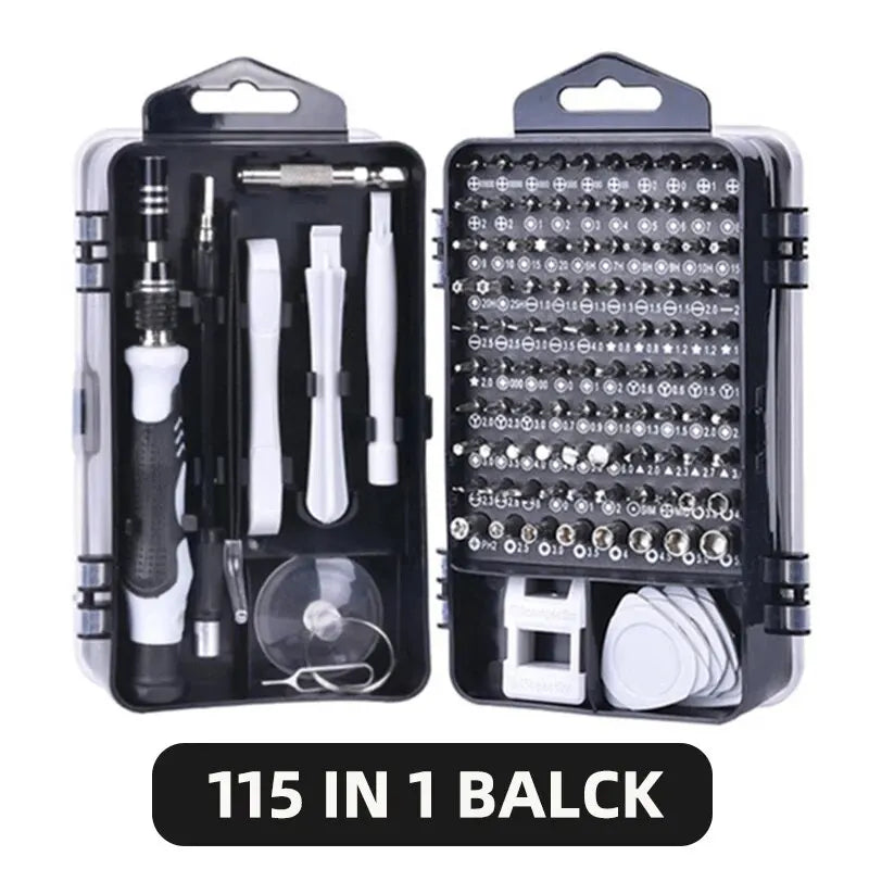 115/117 in 1 Precision Screwdriver Set Magnetic Torx Hex Screw Driver Bits Professional Repair Tool Kit for iPhone Xiaomi Mac PC