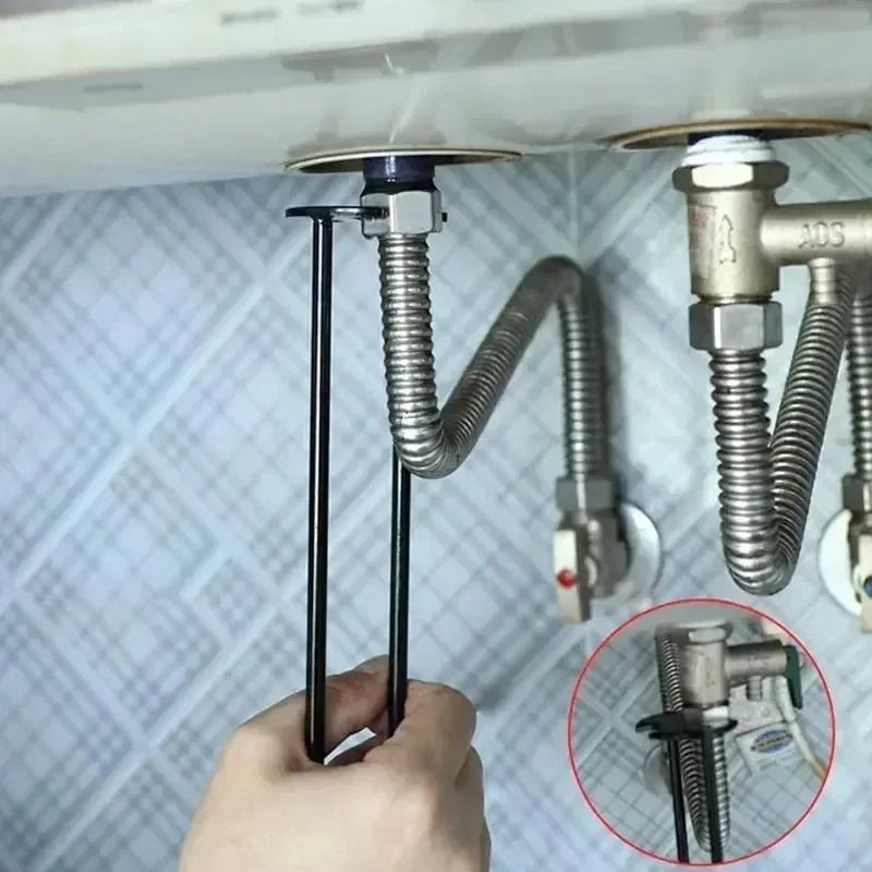 5-in-1 Sink Wrench Multifunctional Carbon Steel Faucet Key Plumbing Pipe Wrench Bathroom Kitchen Sink Repair Set Hardware Tools