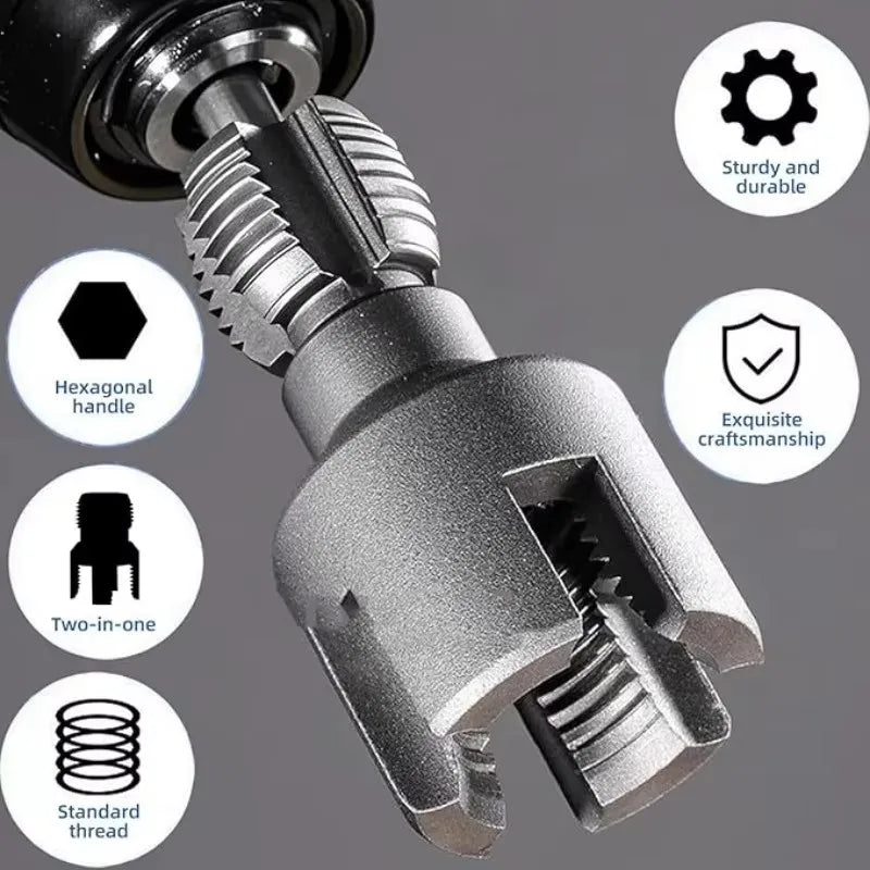 3Pcs Internal & External Pipe Threading Tool,Electric Drill Compatible Pipe Thread Cutting Tool for 1/2"3/4"1" PVC/Plastic Pipes