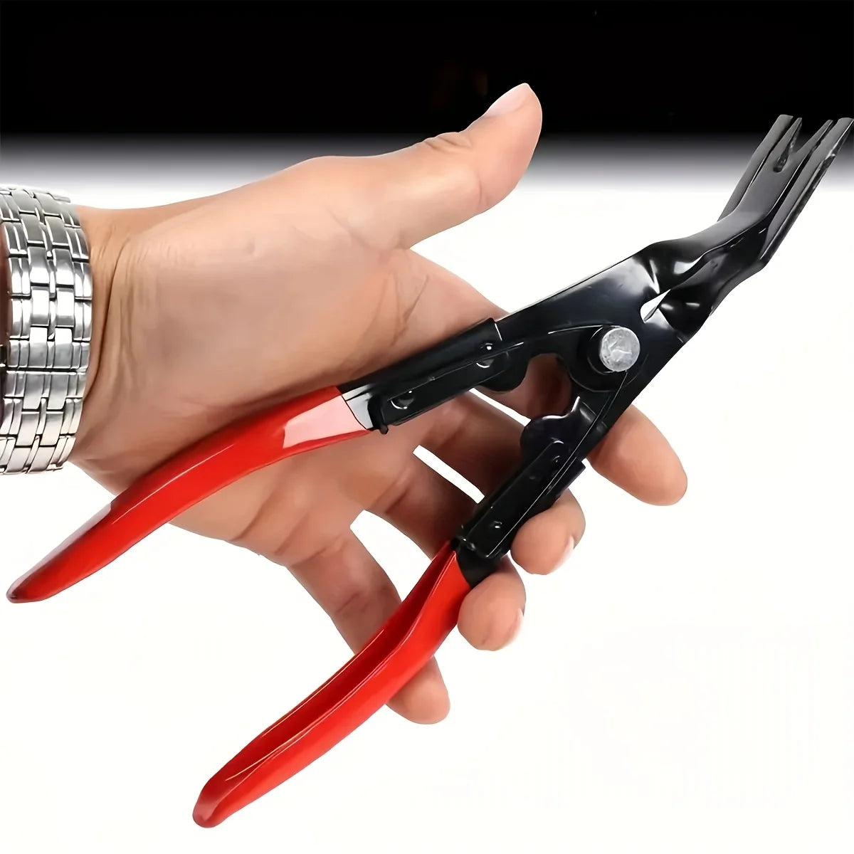 Heavy-Duty Fastener Removal Pliers - Heavy Duty Clip Removal Tool for Automotive Door Panel, Bumper & Hood Push Pin Rivets