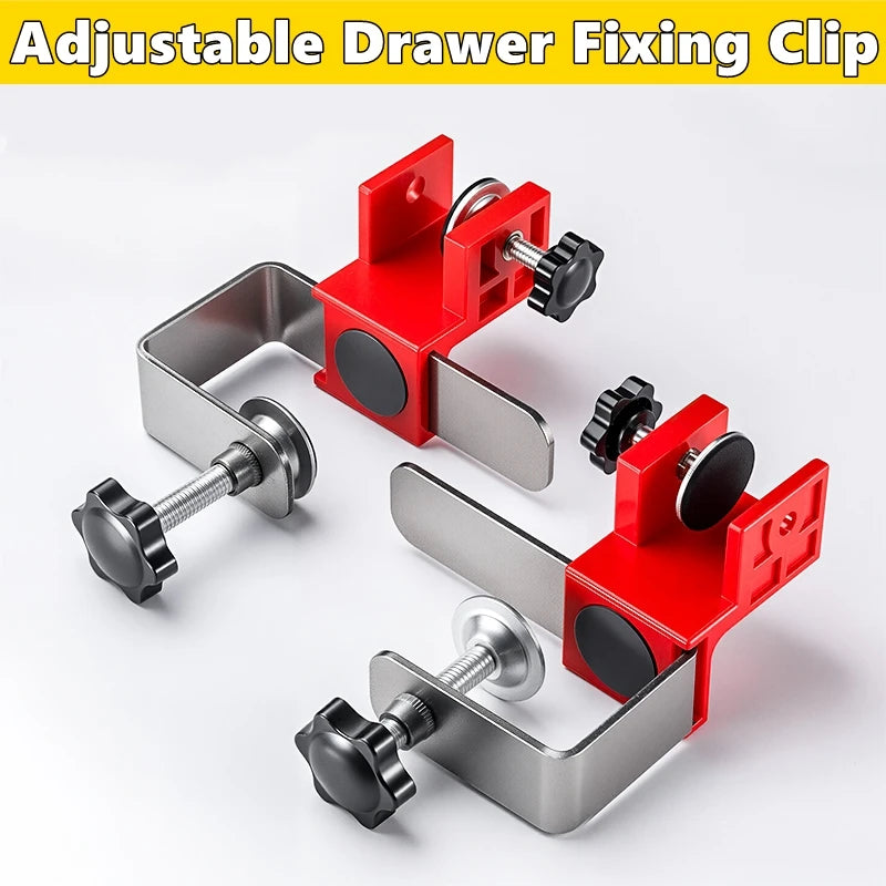 Adjustable Drawer Fixing Clip High Drawer Panel Quick Installation Clamp Furniture Cabinet Positioning Tool Hardware Jig
