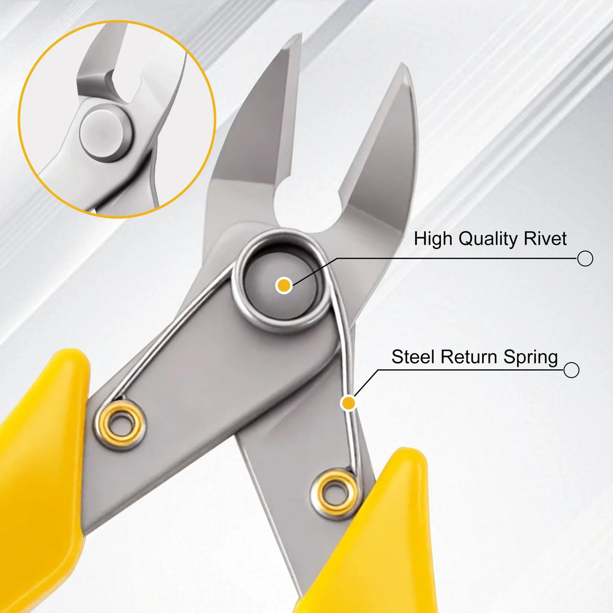 Stainless Steel Diagonal Pliers High Hardness and Precision Electronic Wire Cutting Nipper Phone Repair Cable Wire Cutter Tool