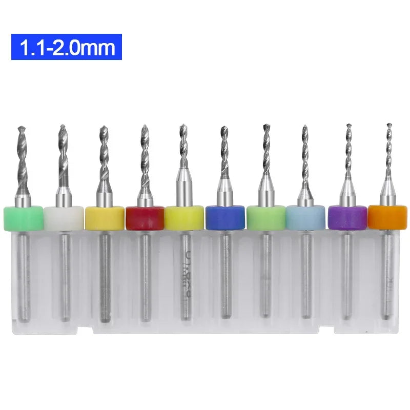 0.1-3.0mm Print Circuit Board Drill Bits Carbide Micro Drill Bits CNC PCB Twist Dril