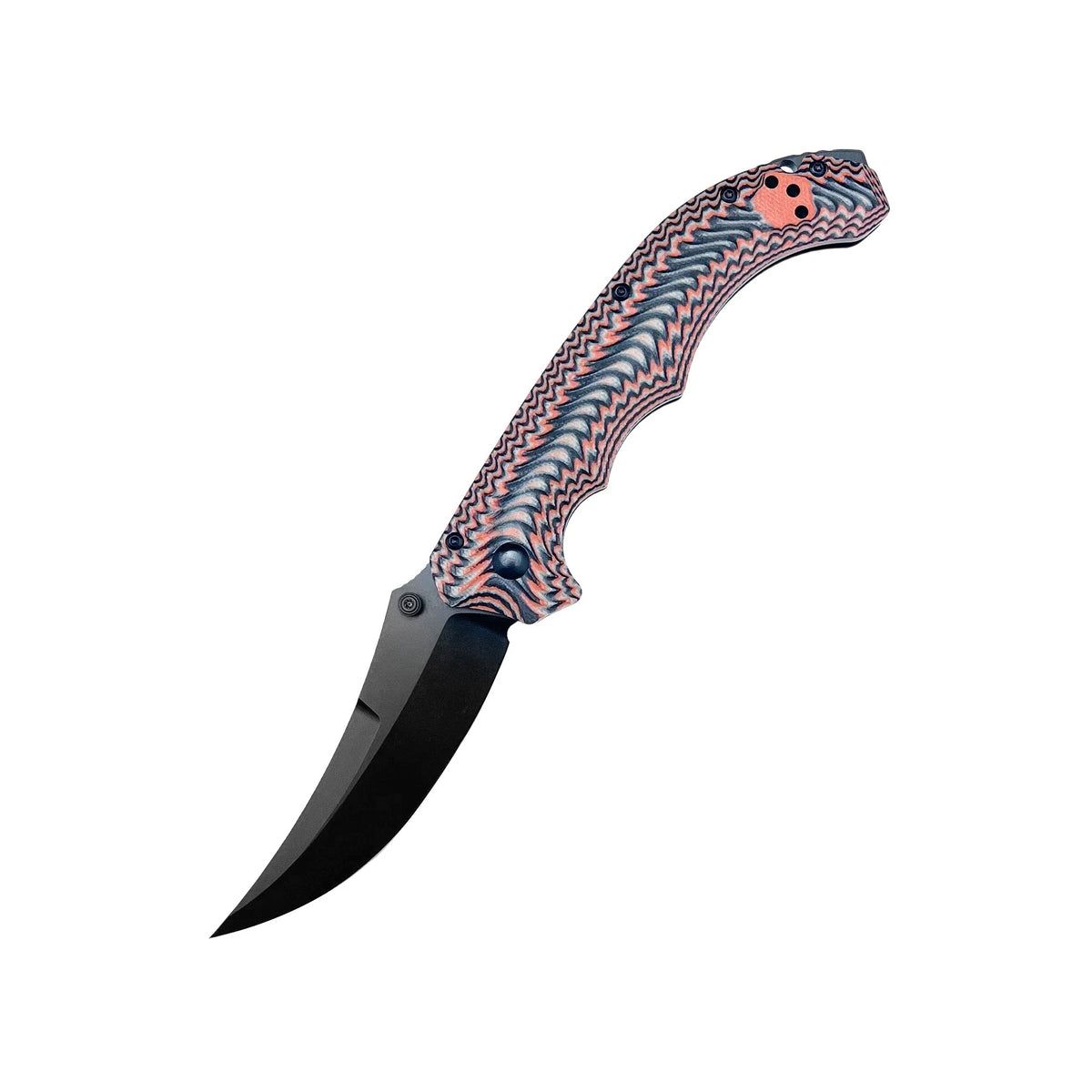 865 High Hardness Folding Knife G10 Handle Outdoor Hiking Wilderness Exploration Camping Cooking Barbecue Multi Functional Wear Resistant Practical Tool