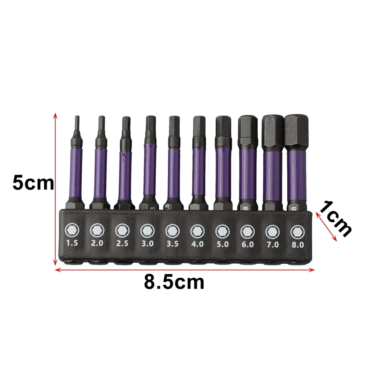 10PCS Impact Drill Bit Set S2 Steel Hex Head Shank Magnetic Screwdriver Driver Bits Holder Wrench Electric Drill Tools
