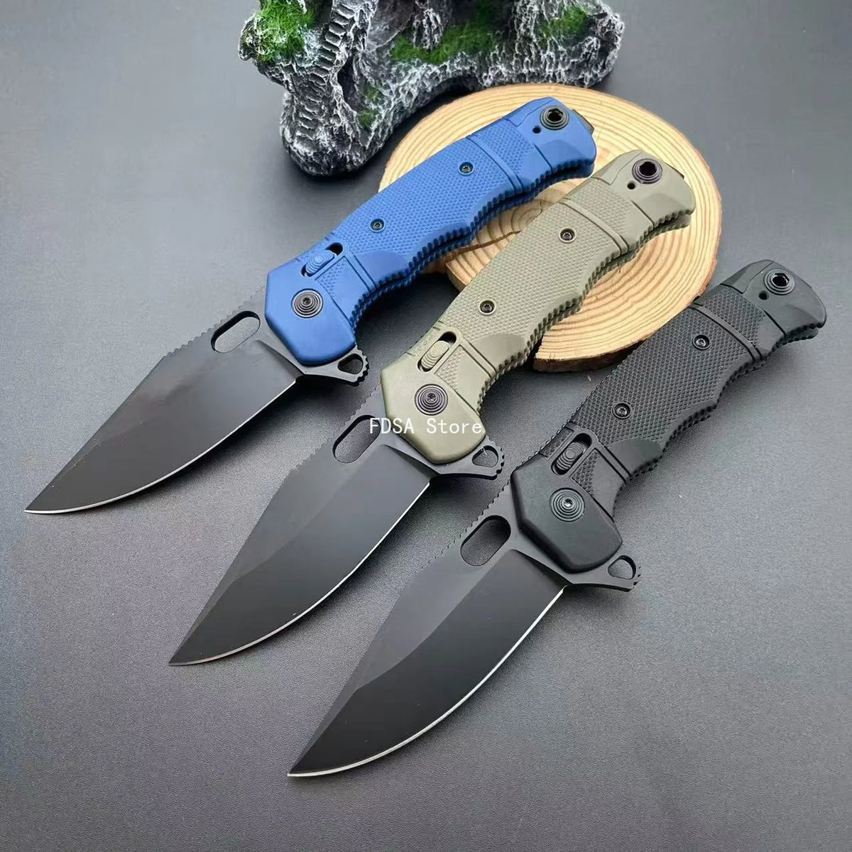 SEAL XR 8Cr13Mov Blade Outdoor Folding Knife Portable Camping Knives High Hardness Hiking Fishing Compact Knife Daily Utility Gear Wilderness Activities Essential Camping Climbing Portable Multitools Nylon Fiber Handle