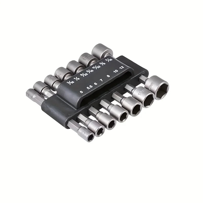 14pcs 5mm-12mm Hex Sockets Sleeve Nozzles Nut Driver Set Screwdriver Set Schroevendraaier Set Bits Sets Tools Socket Wrenches