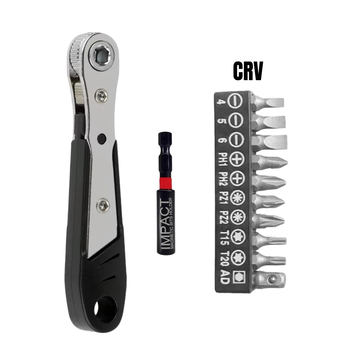 Right Angle Screwdriver Set T25, Mini Ratcheting 90 Degree Offset Wrench Kit, Pocket Tool for DIY Repair, Low Profile Bit Socket