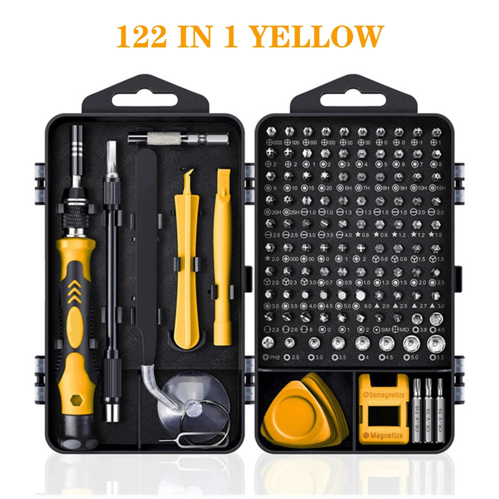 25/115/135/140 in1 Screwdriver Set Magnetic Torx Phillips Screw Bit Kit With Electrical Remover Wrench Repair Phone PC Tools