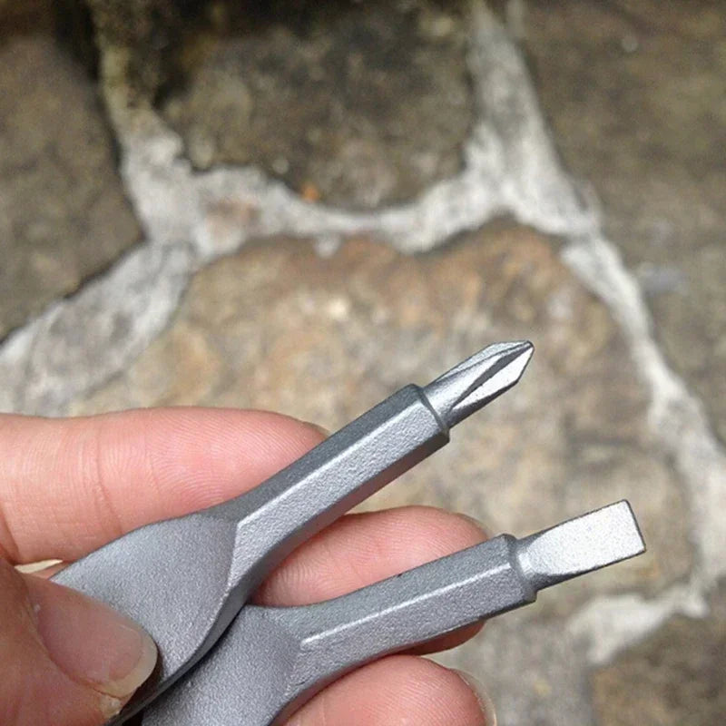 Pocket Maintenance Tool Multifunctional Portable Keychain Precision Cast Steel Micro Flat Head Screwdriver