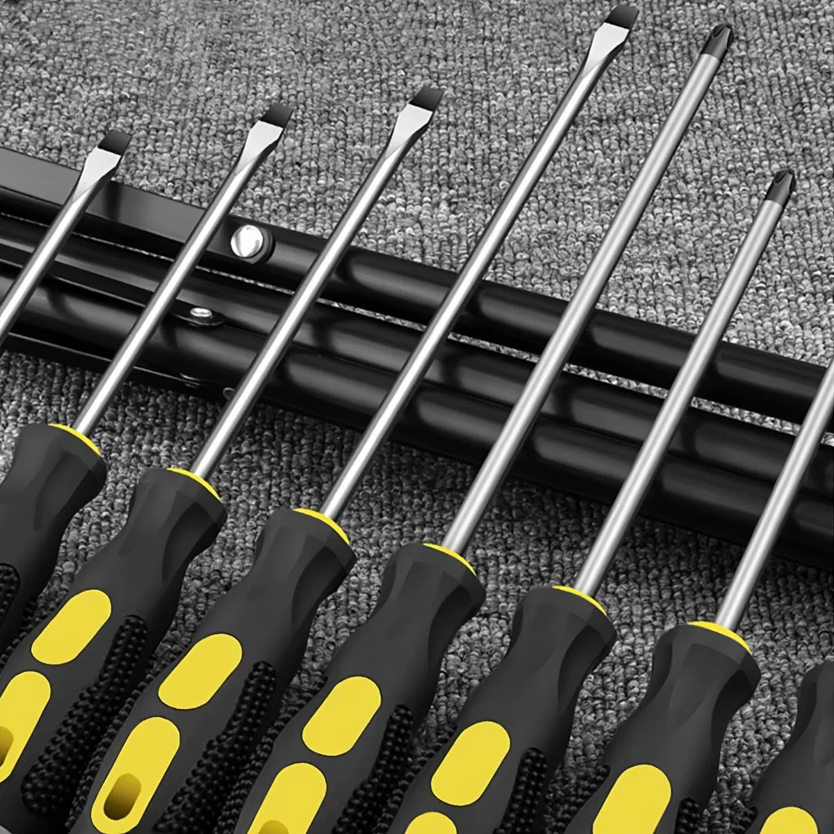 Magnetic Tip Screwdriver Set, Phillips and Flat, Professional Cushion Grip | Hand Tools Set