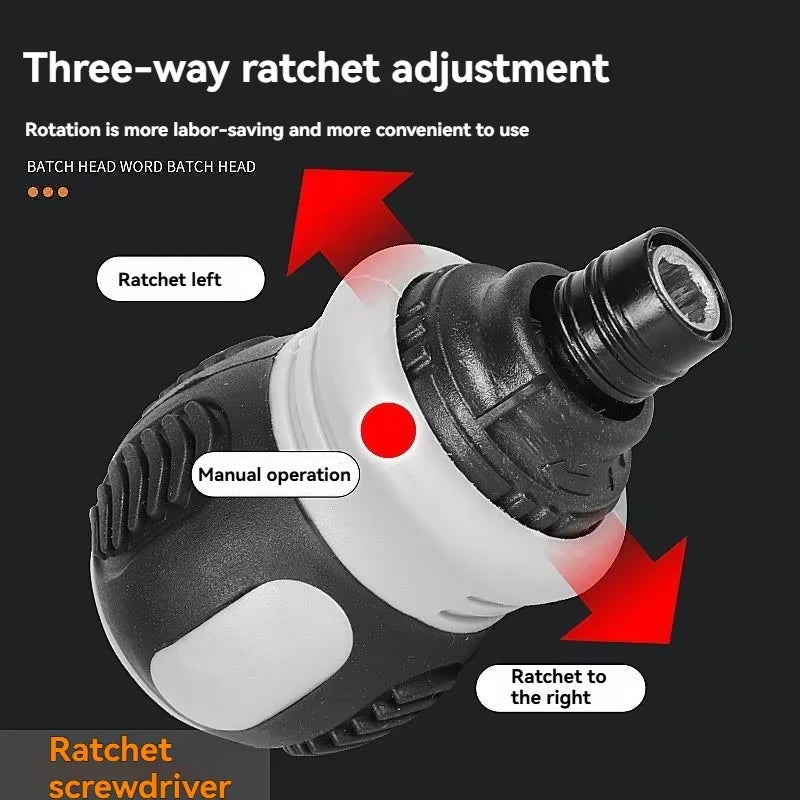 Ratchet Screwdriver Set Short Shaped Radish Head High Hardness Labor-saving Multi-functional Dual-purpose