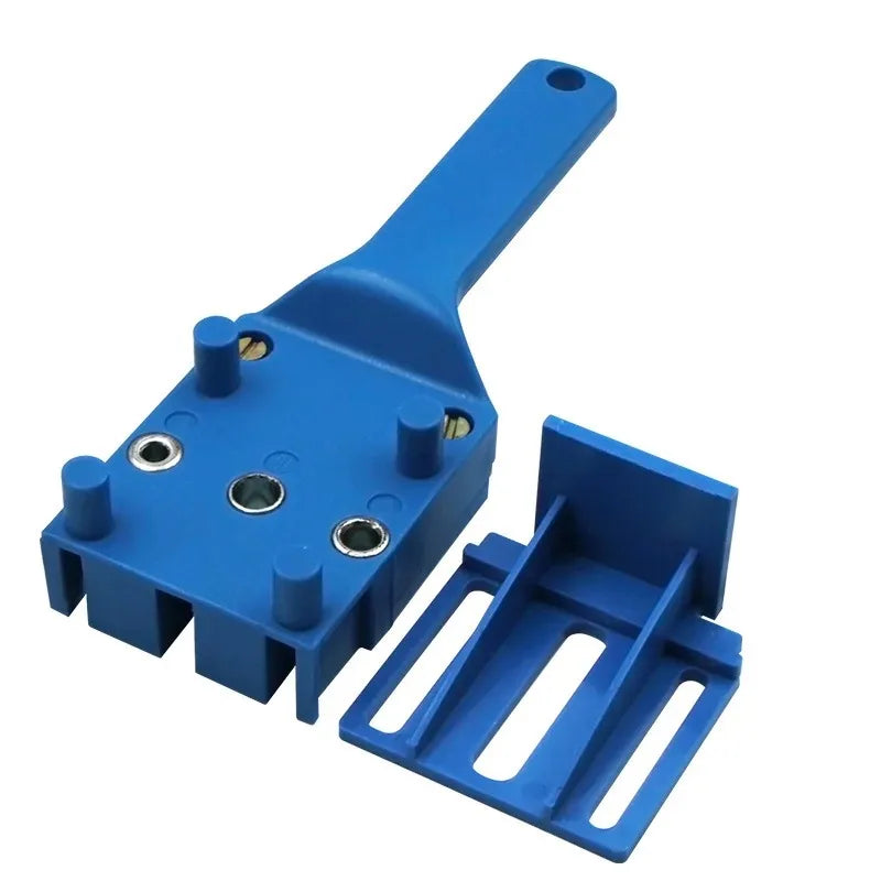 Woodworking Dowel Handheld Drill Guide and Hole Saw Tool 6/8/10mm Drill Bit For Carpentry Straight Hole Locator Clamp