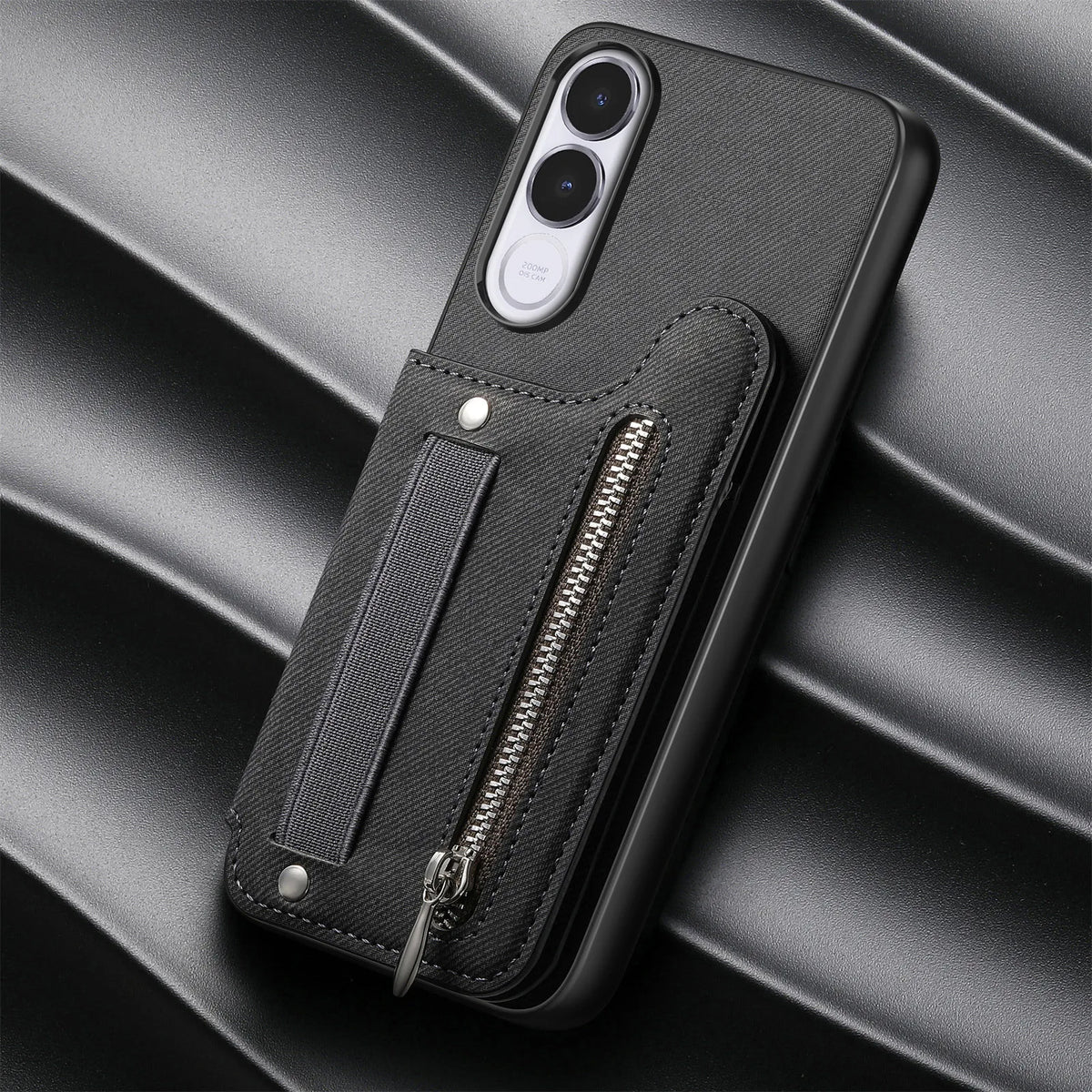 Flip Wallet Card Cover For Vivo V70 FE Leather Elasticity Wristband Magnetic Shockproof Case For Vivo V70FE Stand Phone Shell