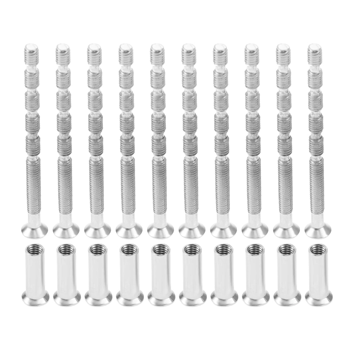 10 Set Door Handle Screw Knob Hardware Lever Handle Screws Connecting Flat Countersunk Head Fixing M4x16 Cross Sleeve M4x60 Bolt