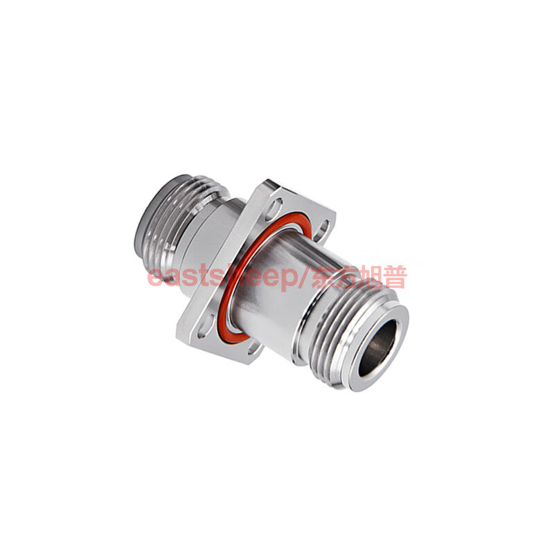 Eastsheep RF Adapter N-Female to N-Female Coaxial Converter, Waterproof Rubber Ring Flange Chassis Mounting DC-6G, 1 piece N-KFK-1