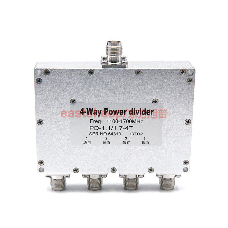 Eastsheep TNC microstrip 1-to-4 power divider, TNC main GPS power divider, 1100-1700MHz with DC blocking.