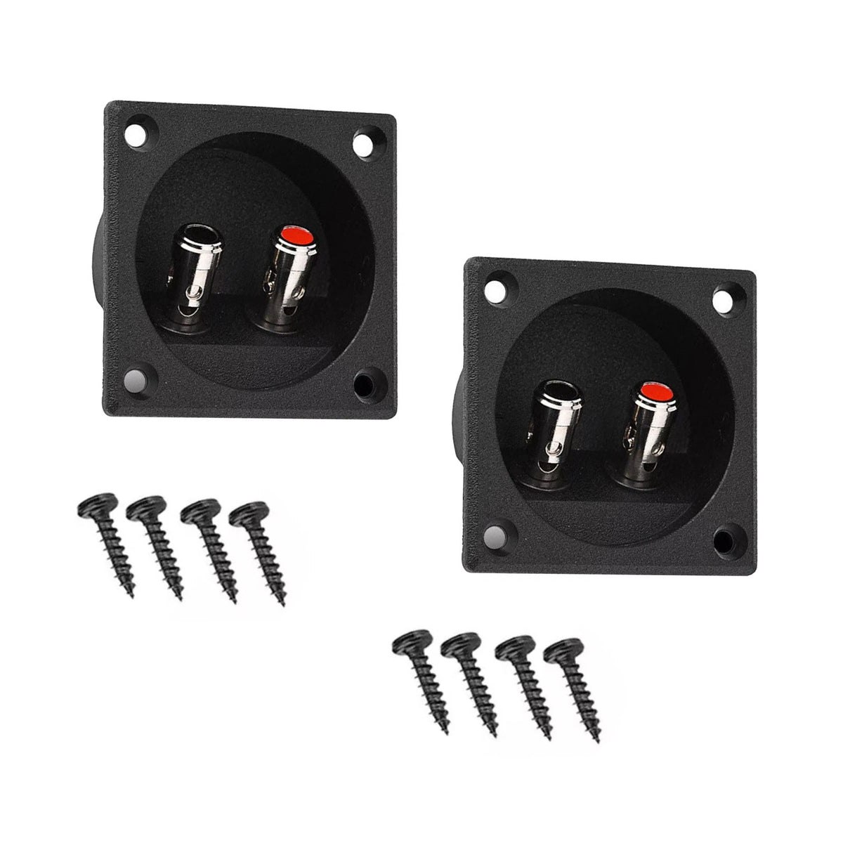 57 x 57 x 26mm Speaker Box Terminal 2-Wire Round Spring Cup Connector