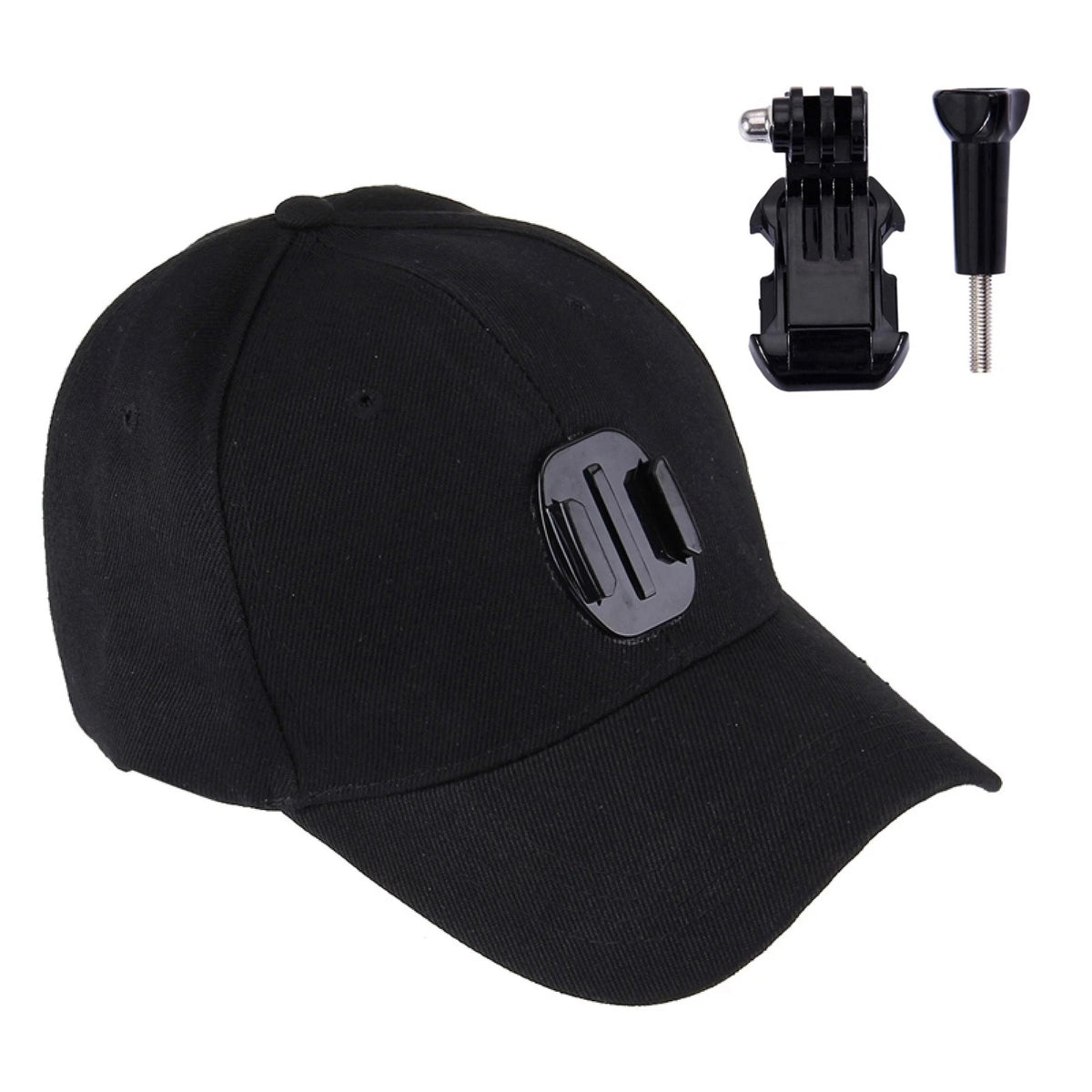 Cotton Baseball Hat With Stand Holder Screw Mount For Gopro 8 7 6 5 4 3 DJI Osmo