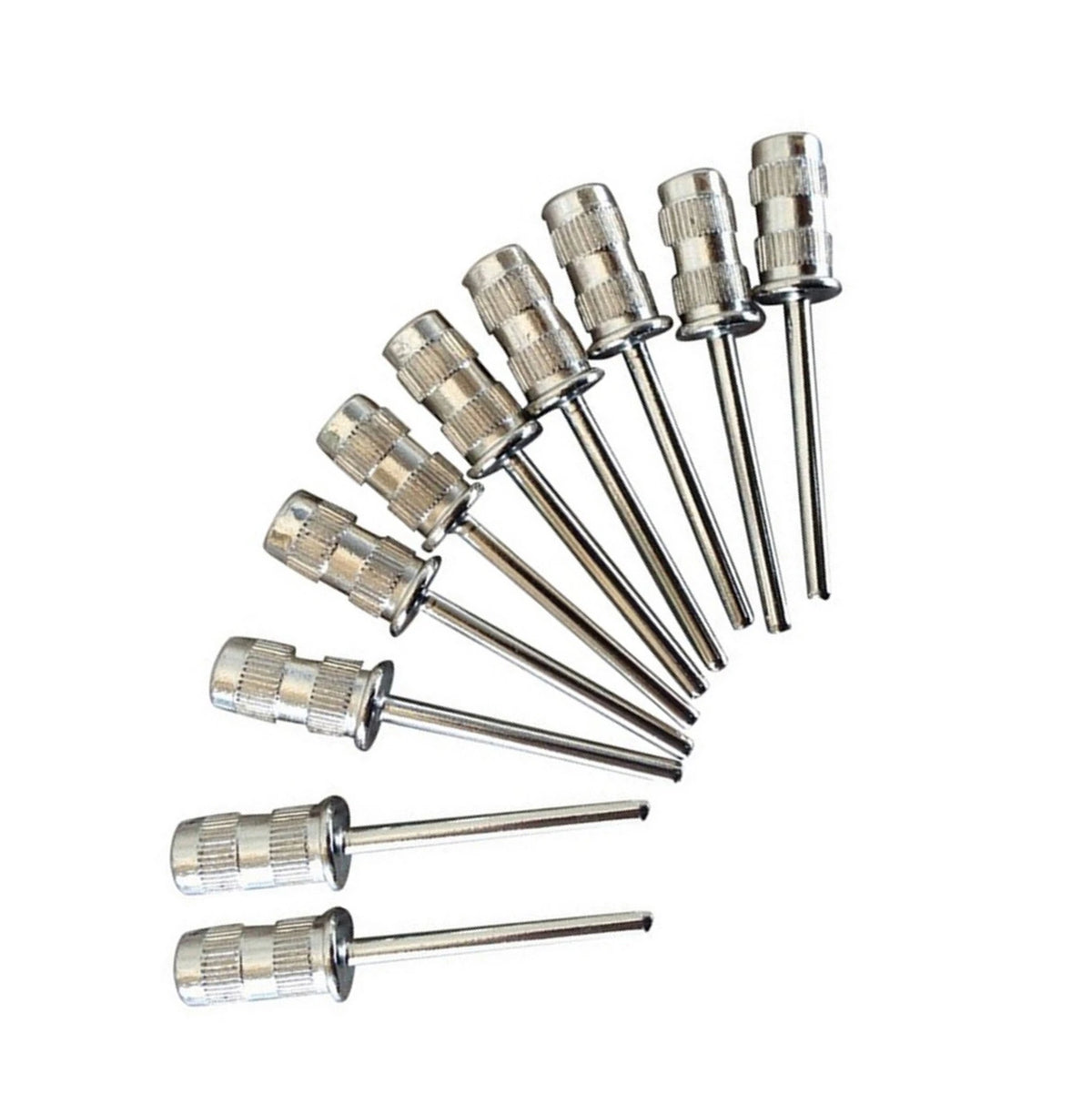 10Pcs/Set Drill Mandrel Bit Nail Sanding Drum For Sanding Band Manicure Pedicure