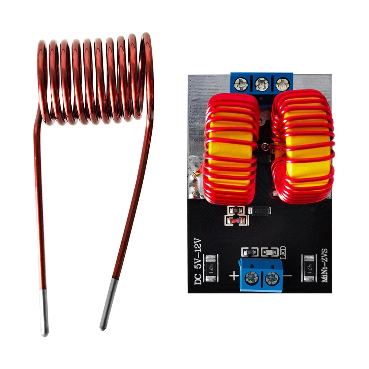 DC 5V~12V 120W ZVS Induction Heating Power Supply Module Board With Heating Coil